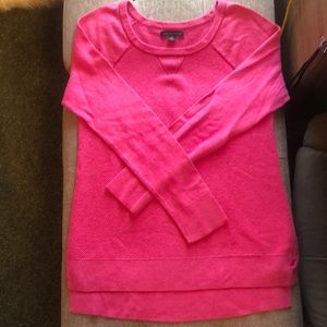 Long sleeve waffle knit top